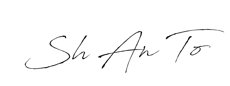 Once you've used our free online signature maker to create your best signature Antro_Vectra style, it's time to enjoy all of the benefits that Sh An To name signing documents. Sh An To signature style 6 images and pictures png