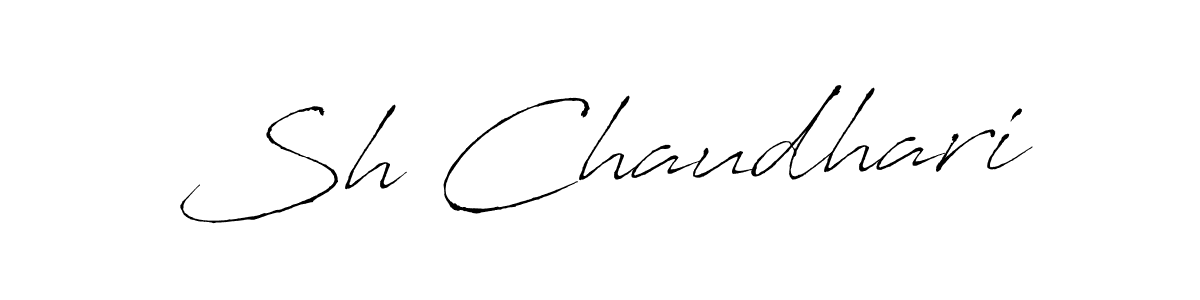 Similarly Antro_Vectra is the best handwritten signature design. Signature creator online .You can use it as an online autograph creator for name Sh Chaudhari. Sh Chaudhari signature style 6 images and pictures png