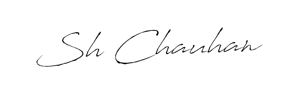 The best way (Antro_Vectra) to make a short signature is to pick only two or three words in your name. The name Sh Chauhan include a total of six letters. For converting this name. Sh Chauhan signature style 6 images and pictures png