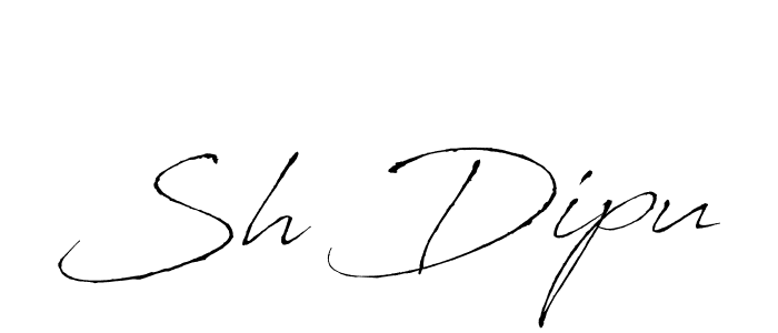 Create a beautiful signature design for name Sh Dipu. With this signature (Antro_Vectra) fonts, you can make a handwritten signature for free. Sh Dipu signature style 6 images and pictures png