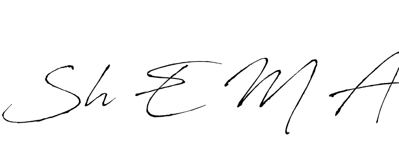This is the best signature style for the Sh E M A name. Also you like these signature font (Antro_Vectra). Mix name signature. Sh E M A signature style 6 images and pictures png