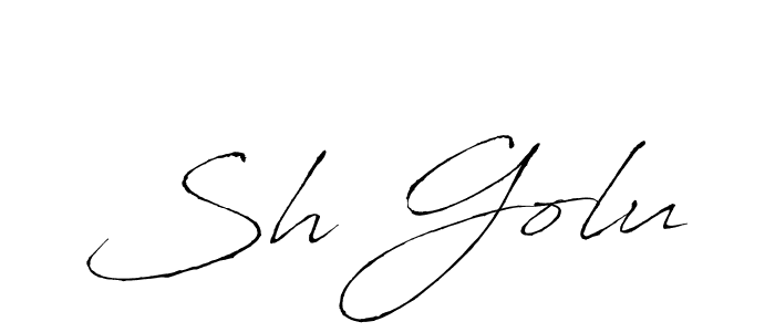 Sh Golu stylish signature style. Best Handwritten Sign (Antro_Vectra) for my name. Handwritten Signature Collection Ideas for my name Sh Golu. Sh Golu signature style 6 images and pictures png