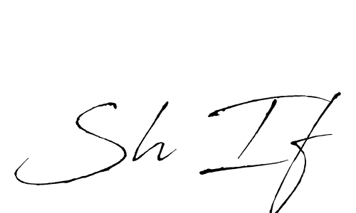 Similarly Antro_Vectra is the best handwritten signature design. Signature creator online .You can use it as an online autograph creator for name Sh If. Sh If signature style 6 images and pictures png