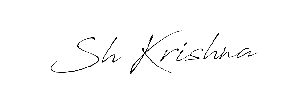 Sh Krishna stylish signature style. Best Handwritten Sign (Antro_Vectra) for my name. Handwritten Signature Collection Ideas for my name Sh Krishna. Sh Krishna signature style 6 images and pictures png