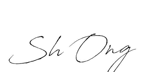 Use a signature maker to create a handwritten signature online. With this signature software, you can design (Antro_Vectra) your own signature for name Sh Ong. Sh Ong signature style 6 images and pictures png