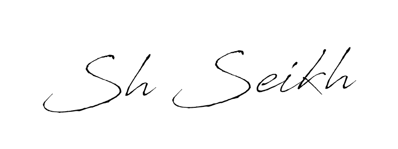 Make a beautiful signature design for name Sh Seikh. With this signature (Antro_Vectra) style, you can create a handwritten signature for free. Sh Seikh signature style 6 images and pictures png