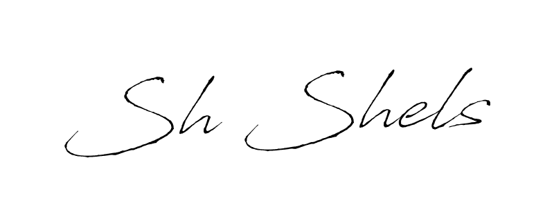 Use a signature maker to create a handwritten signature online. With this signature software, you can design (Antro_Vectra) your own signature for name Sh Shels. Sh Shels signature style 6 images and pictures png