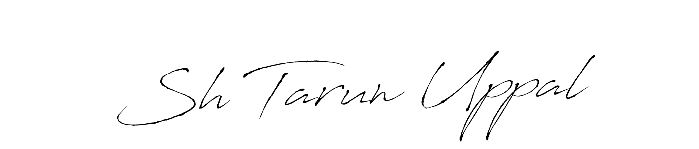 You should practise on your own different ways (Antro_Vectra) to write your name (Sh Tarun Uppal) in signature. don't let someone else do it for you. Sh Tarun Uppal signature style 6 images and pictures png