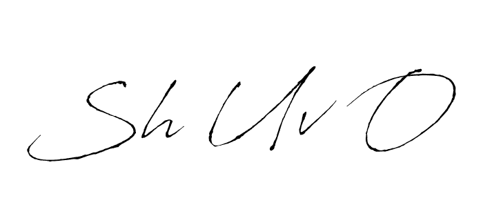 How to Draw Sh Uv O signature style? Antro_Vectra is a latest design signature styles for name Sh Uv O. Sh Uv O signature style 6 images and pictures png