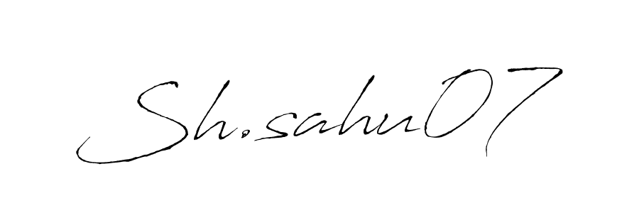 Also You can easily find your signature by using the search form. We will create Sh.sahu07 name handwritten signature images for you free of cost using Antro_Vectra sign style. Sh.sahu07 signature style 6 images and pictures png