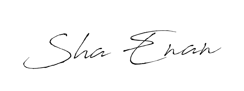 Sha Enan stylish signature style. Best Handwritten Sign (Antro_Vectra) for my name. Handwritten Signature Collection Ideas for my name Sha Enan. Sha Enan signature style 6 images and pictures png