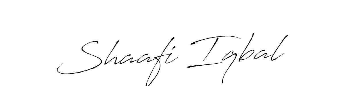 Make a beautiful signature design for name Shaafi Iqbal. With this signature (Antro_Vectra) style, you can create a handwritten signature for free. Shaafi Iqbal signature style 6 images and pictures png