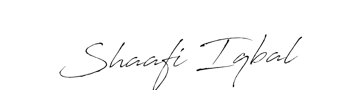 How to make Shaafi Iqbal signature? Antro_Vectra is a professional autograph style. Create handwritten signature for Shaafi Iqbal name. Shaafi Iqbal signature style 6 images and pictures png