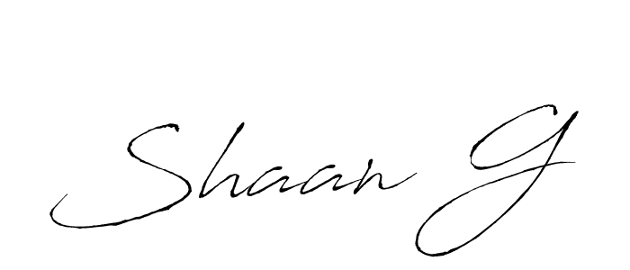 It looks lik you need a new signature style for name Shaan G. Design unique handwritten (Antro_Vectra) signature with our free signature maker in just a few clicks. Shaan G signature style 6 images and pictures png