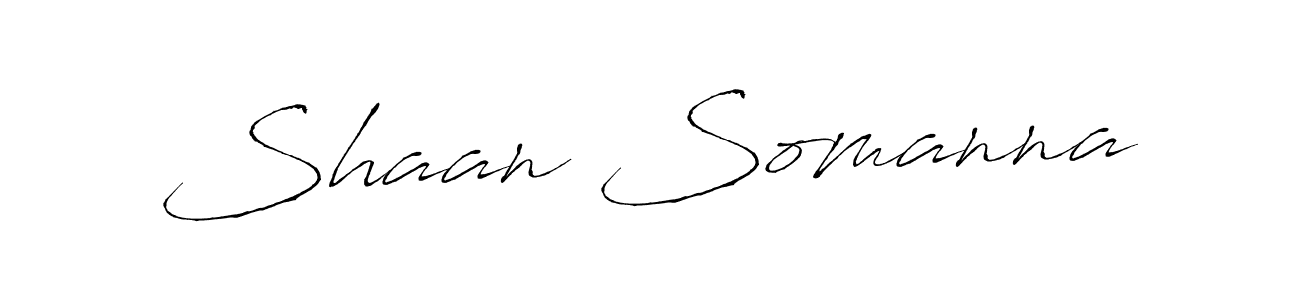 Design your own signature with our free online signature maker. With this signature software, you can create a handwritten (Antro_Vectra) signature for name Shaan Somanna. Shaan Somanna signature style 6 images and pictures png