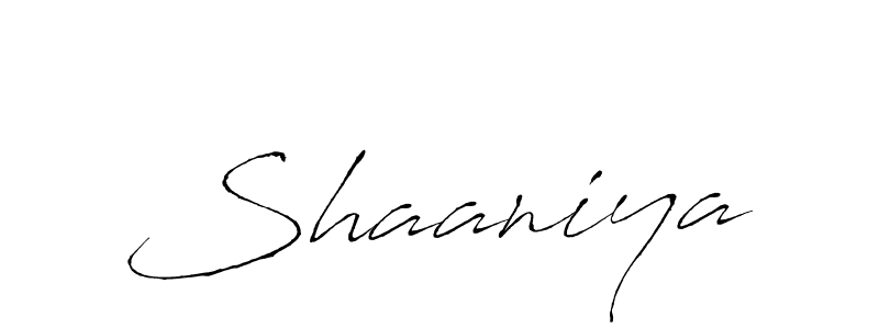 Create a beautiful signature design for name Shaaniya. With this signature (Antro_Vectra) fonts, you can make a handwritten signature for free. Shaaniya signature style 6 images and pictures png