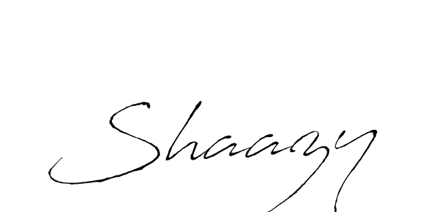 Make a beautiful signature design for name Shaazy. With this signature (Antro_Vectra) style, you can create a handwritten signature for free. Shaazy signature style 6 images and pictures png