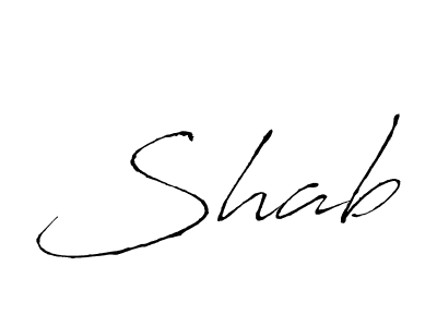 Design your own signature with our free online signature maker. With this signature software, you can create a handwritten (Antro_Vectra) signature for name Shab. Shab signature style 6 images and pictures png