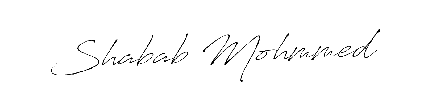 Shabab Mohmmed stylish signature style. Best Handwritten Sign (Antro_Vectra) for my name. Handwritten Signature Collection Ideas for my name Shabab Mohmmed. Shabab Mohmmed signature style 6 images and pictures png