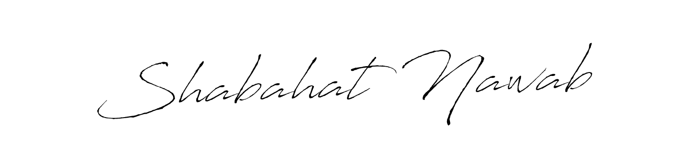 How to make Shabahat Nawab signature? Antro_Vectra is a professional autograph style. Create handwritten signature for Shabahat Nawab name. Shabahat Nawab signature style 6 images and pictures png