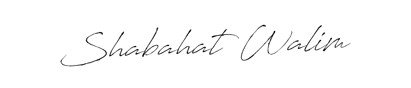 Design your own signature with our free online signature maker. With this signature software, you can create a handwritten (Antro_Vectra) signature for name Shabahat Walim. Shabahat Walim signature style 6 images and pictures png