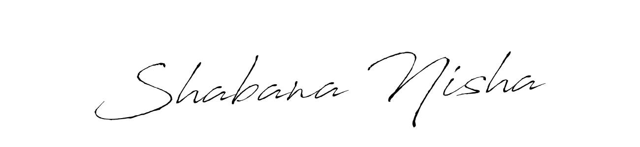 Use a signature maker to create a handwritten signature online. With this signature software, you can design (Antro_Vectra) your own signature for name Shabana Nisha. Shabana Nisha signature style 6 images and pictures png