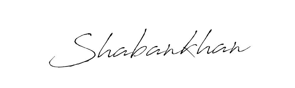 Design your own signature with our free online signature maker. With this signature software, you can create a handwritten (Antro_Vectra) signature for name Shabankhan. Shabankhan signature style 6 images and pictures png