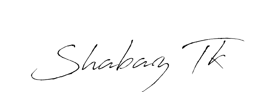 Shabaz Tk stylish signature style. Best Handwritten Sign (Antro_Vectra) for my name. Handwritten Signature Collection Ideas for my name Shabaz Tk. Shabaz Tk signature style 6 images and pictures png