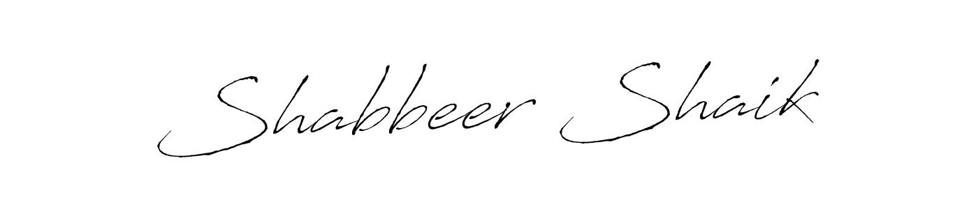 Shabbeer Shaik stylish signature style. Best Handwritten Sign (Antro_Vectra) for my name. Handwritten Signature Collection Ideas for my name Shabbeer Shaik. Shabbeer Shaik signature style 6 images and pictures png