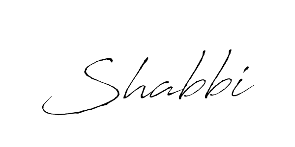 Make a beautiful signature design for name Shabbi. With this signature (Antro_Vectra) style, you can create a handwritten signature for free. Shabbi signature style 6 images and pictures png