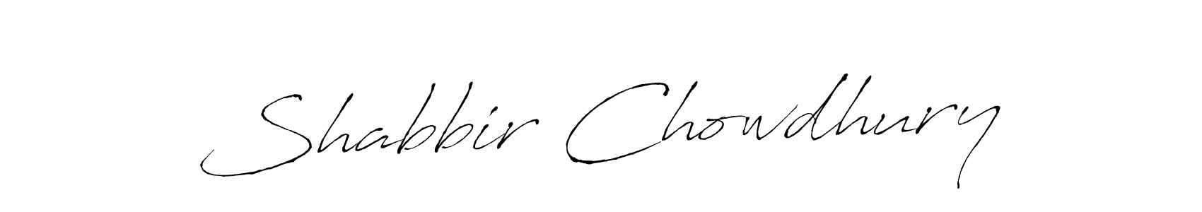 Design your own signature with our free online signature maker. With this signature software, you can create a handwritten (Antro_Vectra) signature for name Shabbir Chowdhury. Shabbir Chowdhury signature style 6 images and pictures png