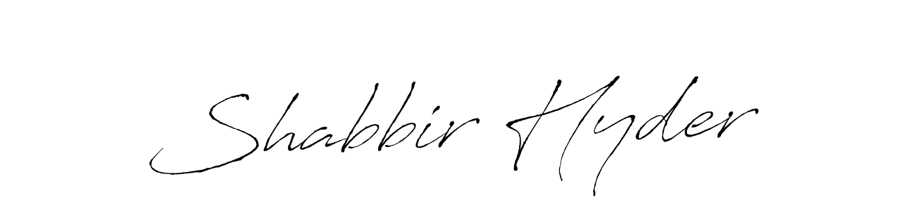 Also You can easily find your signature by using the search form. We will create Shabbir Hyder name handwritten signature images for you free of cost using Antro_Vectra sign style. Shabbir Hyder signature style 6 images and pictures png