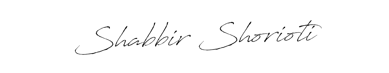 How to make Shabbir Shorioti name signature. Use Antro_Vectra style for creating short signs online. This is the latest handwritten sign. Shabbir Shorioti signature style 6 images and pictures png