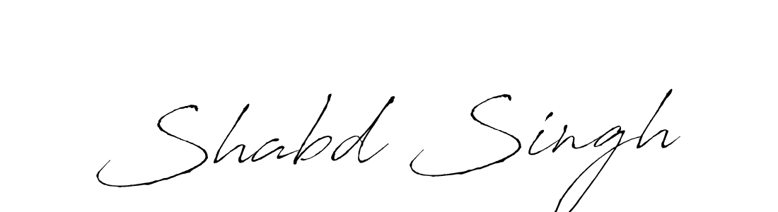 Shabd Singh stylish signature style. Best Handwritten Sign (Antro_Vectra) for my name. Handwritten Signature Collection Ideas for my name Shabd Singh. Shabd Singh signature style 6 images and pictures png