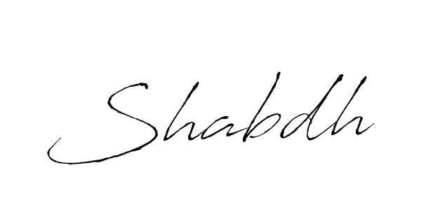 Also we have Shabdh name is the best signature style. Create professional handwritten signature collection using Antro_Vectra autograph style. Shabdh signature style 6 images and pictures png