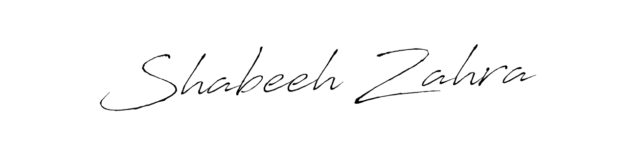 How to make Shabeeh Zahra signature? Antro_Vectra is a professional autograph style. Create handwritten signature for Shabeeh Zahra name. Shabeeh Zahra signature style 6 images and pictures png