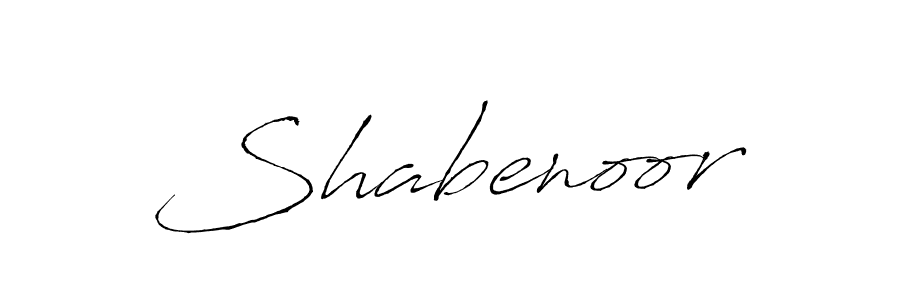 Use a signature maker to create a handwritten signature online. With this signature software, you can design (Antro_Vectra) your own signature for name Shabenoor. Shabenoor signature style 6 images and pictures png