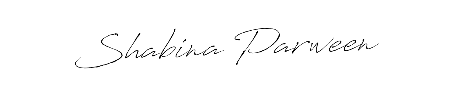 Make a beautiful signature design for name Shabina Parween. With this signature (Antro_Vectra) style, you can create a handwritten signature for free. Shabina Parween signature style 6 images and pictures png