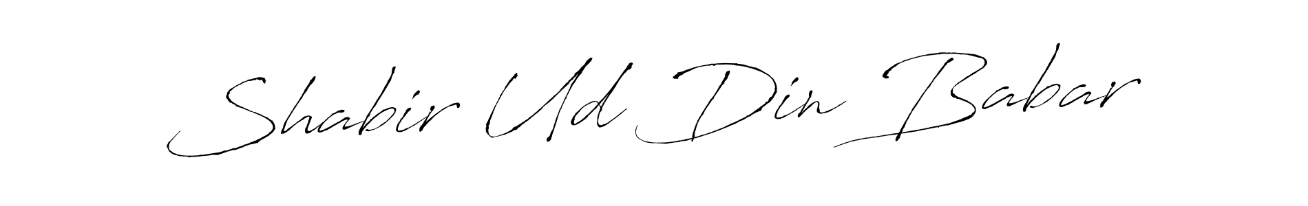 Also we have Shabir Ud Din Babar name is the best signature style. Create professional handwritten signature collection using Antro_Vectra autograph style. Shabir Ud Din Babar signature style 6 images and pictures png