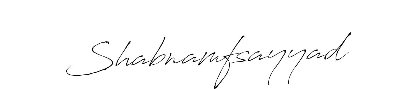 It looks lik you need a new signature style for name Shabnamfsayyad. Design unique handwritten (Antro_Vectra) signature with our free signature maker in just a few clicks. Shabnamfsayyad signature style 6 images and pictures png
