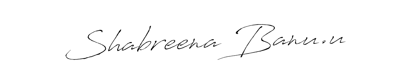 if you are searching for the best signature style for your name Shabreena Banu.u. so please give up your signature search. here we have designed multiple signature styles  using Antro_Vectra. Shabreena Banu.u signature style 6 images and pictures png