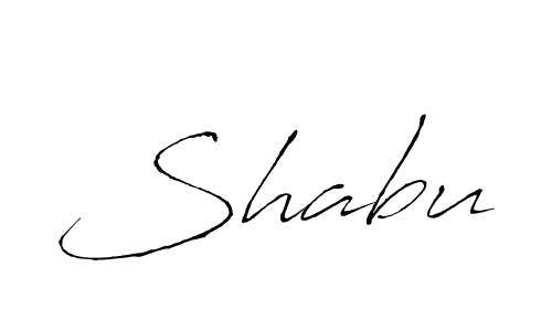 Design your own signature with our free online signature maker. With this signature software, you can create a handwritten (Antro_Vectra) signature for name Shabu. Shabu signature style 6 images and pictures png