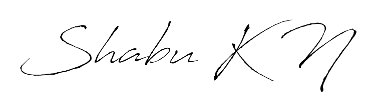 Discover the perfect balance of readability and style for Shabu K N with Antro_Vectra font. Create your dream signature today. Shabu K N signature style 6 images and pictures png