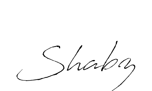 How to make Shabz name signature. Use Antro_Vectra style for creating short signs online. This is the latest handwritten sign. Shabz signature style 6 images and pictures png