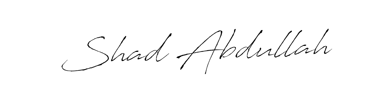 Use a signature maker to create a handwritten signature online. With this signature software, you can design (Antro_Vectra) your own signature for name Shad Abdullah. Shad Abdullah signature style 6 images and pictures png