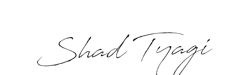 Design your own signature with our free online signature maker. With this signature software, you can create a handwritten (Antro_Vectra) signature for name Shad Tyagi. Shad Tyagi signature style 6 images and pictures png
