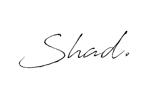 Make a beautiful signature design for name Shad.. Use this online signature maker to create a handwritten signature for free. Shad. signature style 6 images and pictures png