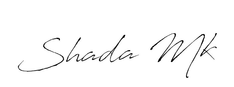 Design your own signature with our free online signature maker. With this signature software, you can create a handwritten (Antro_Vectra) signature for name Shada Mk. Shada Mk signature style 6 images and pictures png