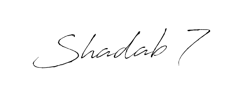 Also we have Shadab 7 name is the best signature style. Create professional handwritten signature collection using Antro_Vectra autograph style. Shadab 7 signature style 6 images and pictures png