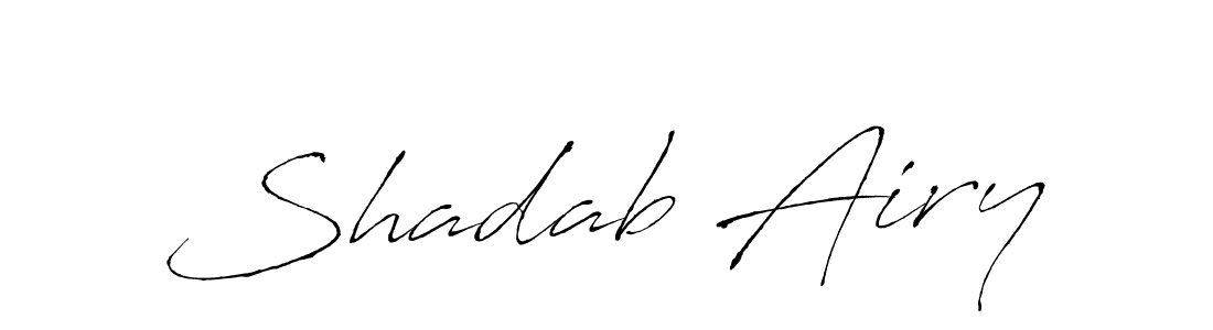 Design your own signature with our free online signature maker. With this signature software, you can create a handwritten (Antro_Vectra) signature for name Shadab Airy. Shadab Airy signature style 6 images and pictures png